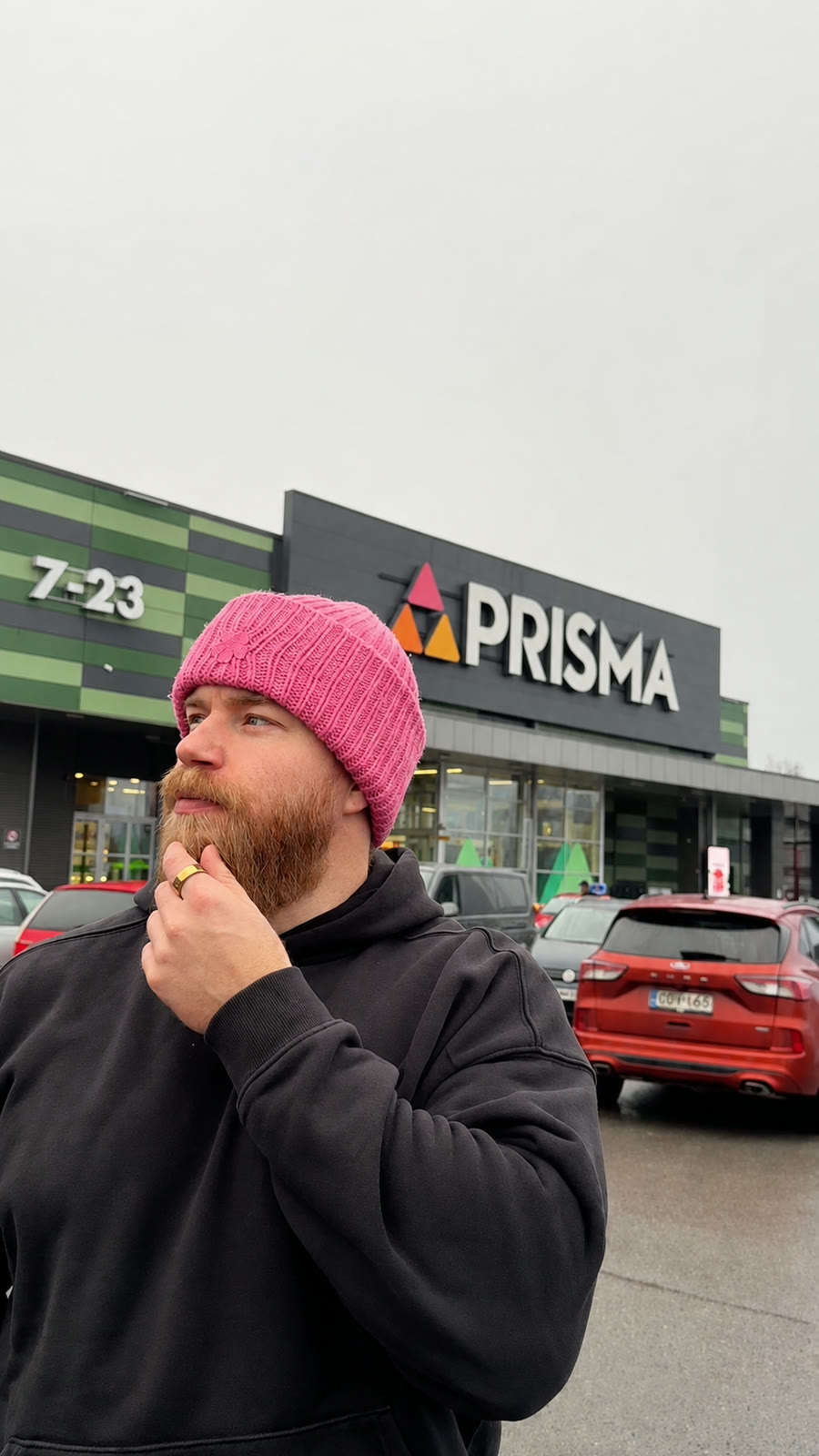 Creator outside the Prisma store in the Sport Attire campaign